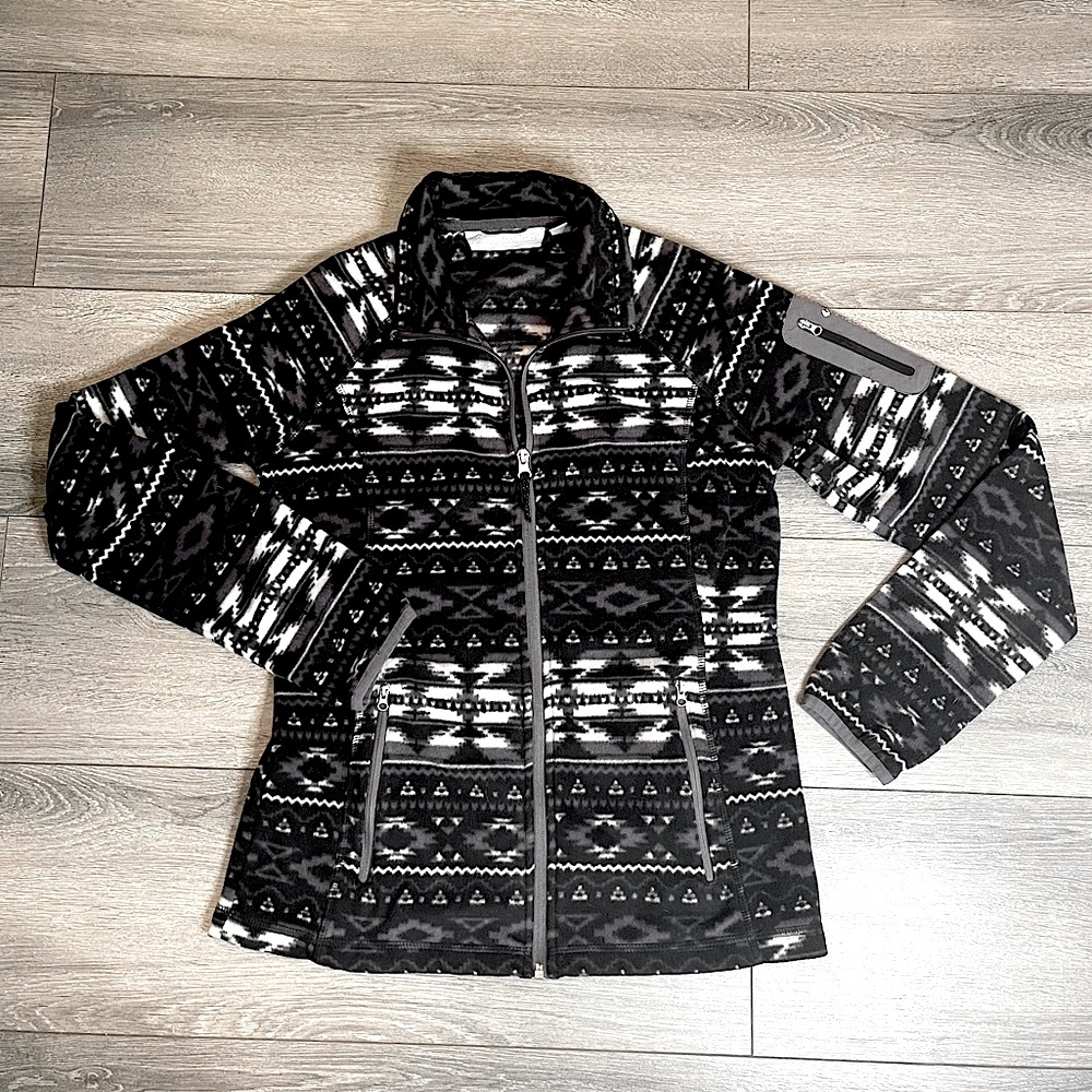 Free Country Fleece Aztec Zipper Sweater